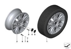 MINI LA wheel Silver Shield 117